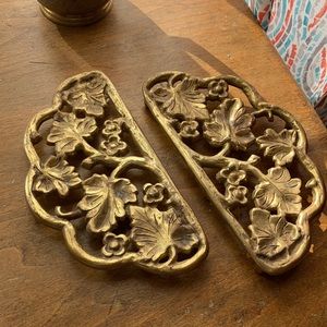 Beautiful Vintage Brass Trivet set